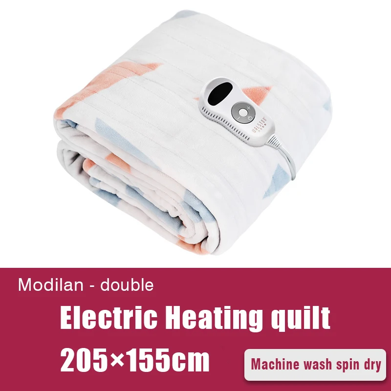 110V 5 Heating Levels 10 Hours Auto Off Machine Washable Electric Blanket Heated Throw with Fast Heating Soft Flannel & Sherpa