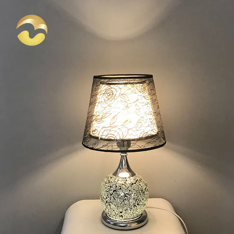 
Modern LED patch light source home decor double-layer printed lampshade E27 led table lamp light and lighting lamp 