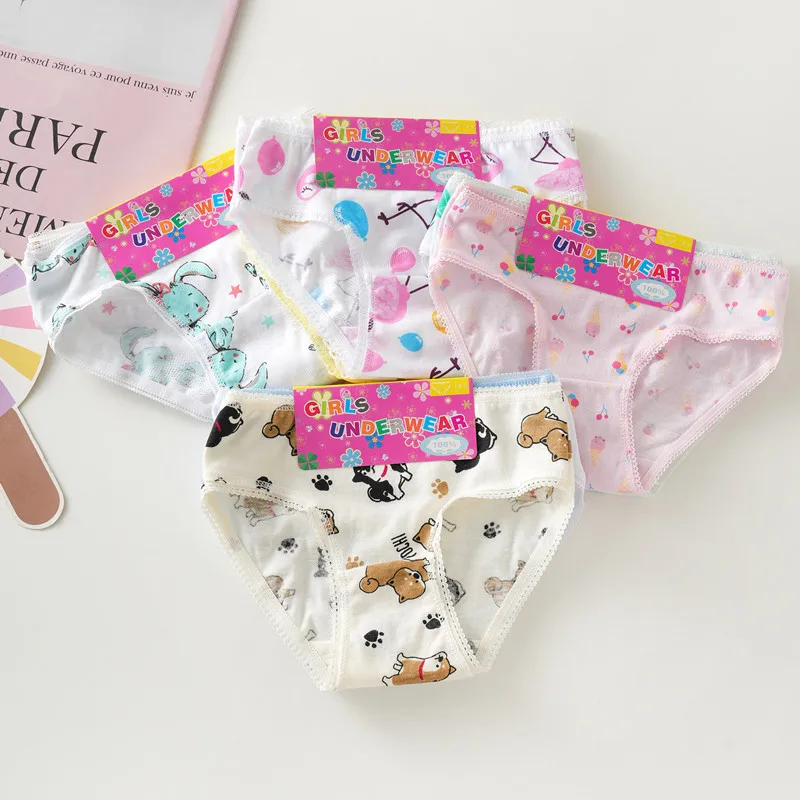 Best Price High Quality Kids Cotton Boxer Panties Cute Little Girls Panties Girls Cotton Underwear Calcinha Infantil