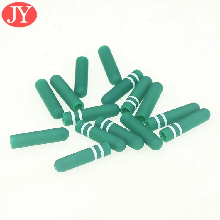 factory custom rubber plastic shoelace aglet hoodies string aglet tipping rope with rubber coating plastic aglet ends