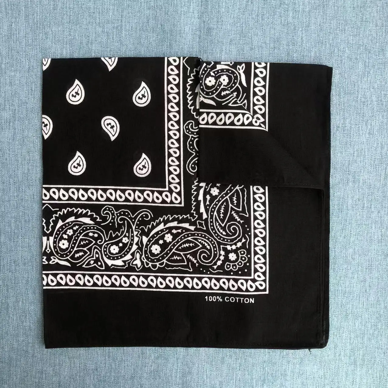 100% Cotton Bandanna Paisley Bandana multifunction Headband, Head Wrap, Scarf, scrunchies Neckerchief Handkerchief bandana