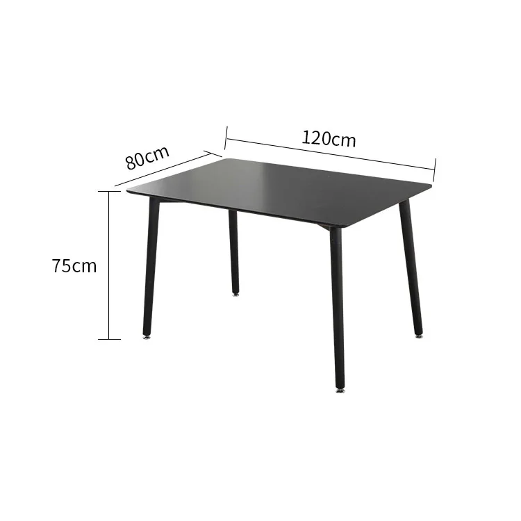 
Nordic rock board dining table fashion design dining table popular solid wood dining table and chair combination 
