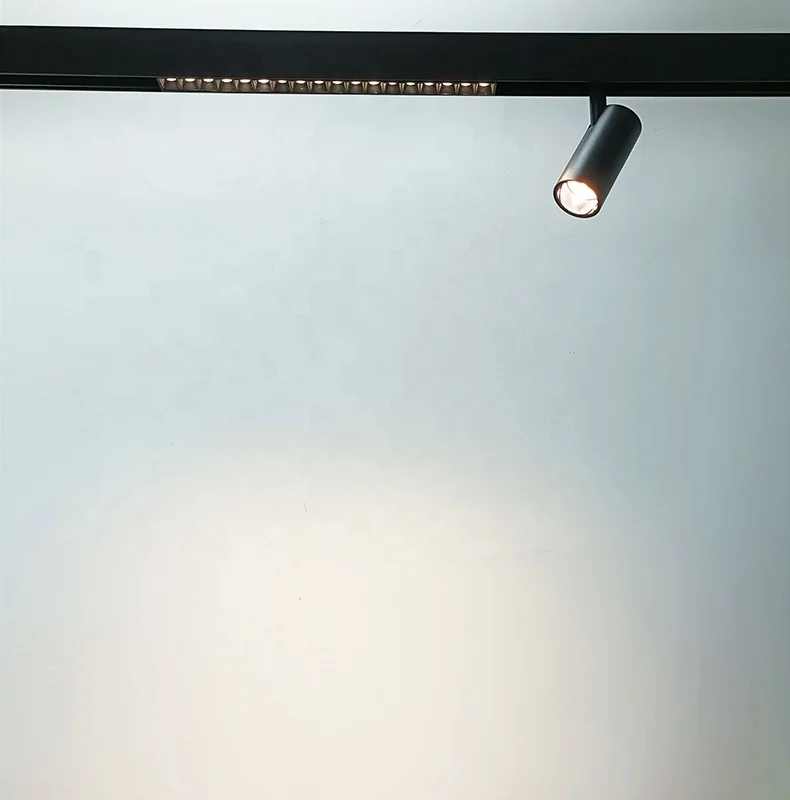 20mm 3000K 4000K 6500K CCT 3-color 3000-6000k lighting system dimming magnetic track light 1-10V Dali Tuya dimmable magnet light