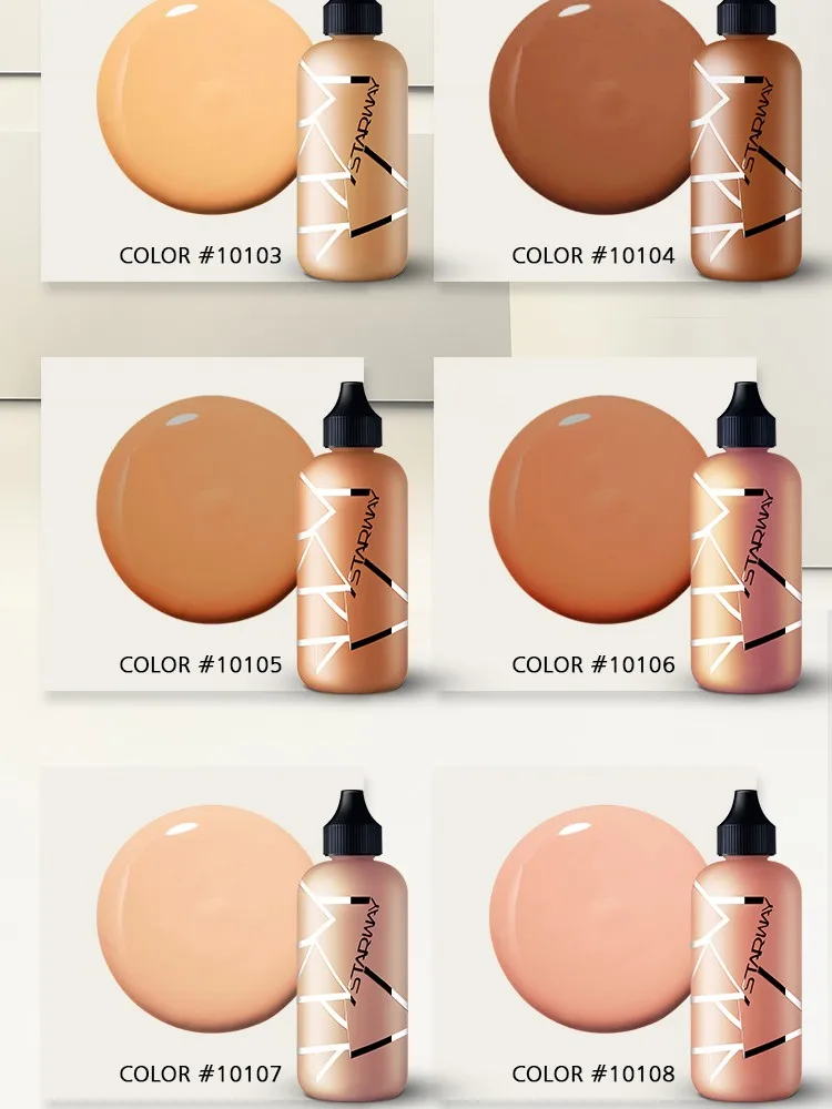 Guangzhou Cosmetics maquillage en gros Waterproof Long lasting full coverage liquid foundation base maquiagem