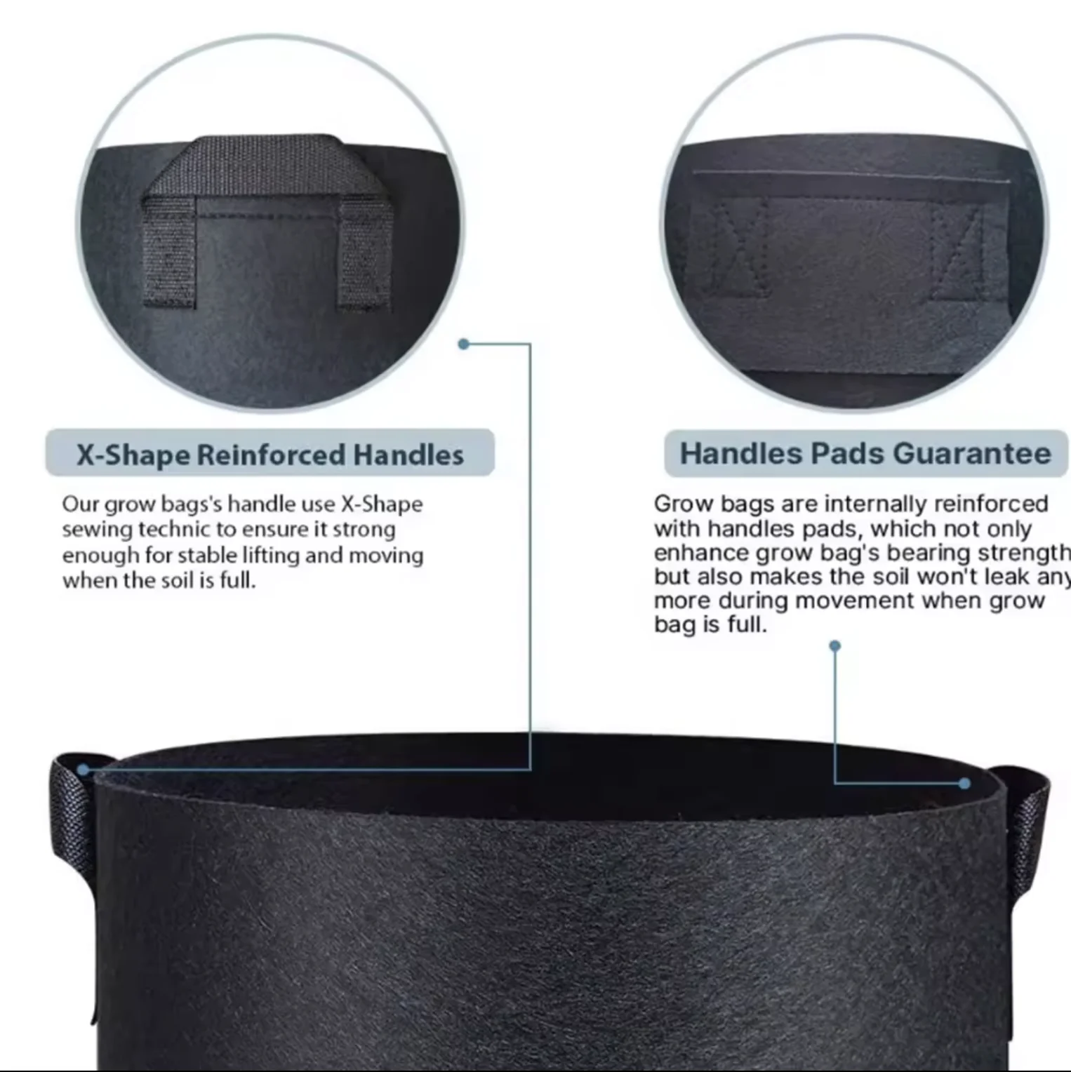 Biodegradable 20-Gallon Peach Breathable Multifunctional Garden Plant Grow Pipe Sample Available Root Vegetable Nursery Plant