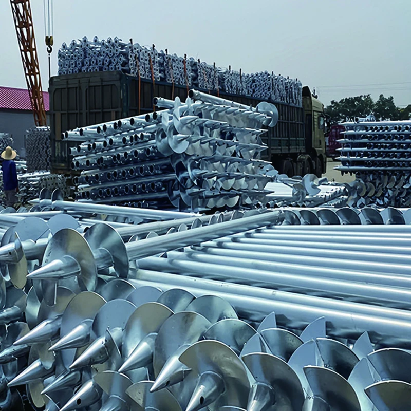 pile drivers Made in China Ground Screw Pile & Spiral Ground Pile For Solar Energy System