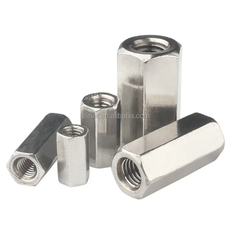 Female stainless steel Hex Standoff Thread Hexagon Hex Extend Long Lengthened Rod Connector Joint Sleeve Tubular Coupling Nut