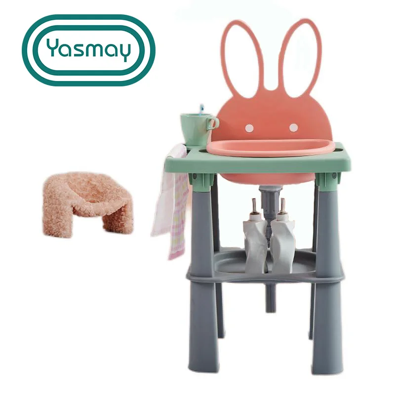 Hot selling PP Plastic Tooth Brushing Table Children Simulated kids Bathroom Basin for Preschool