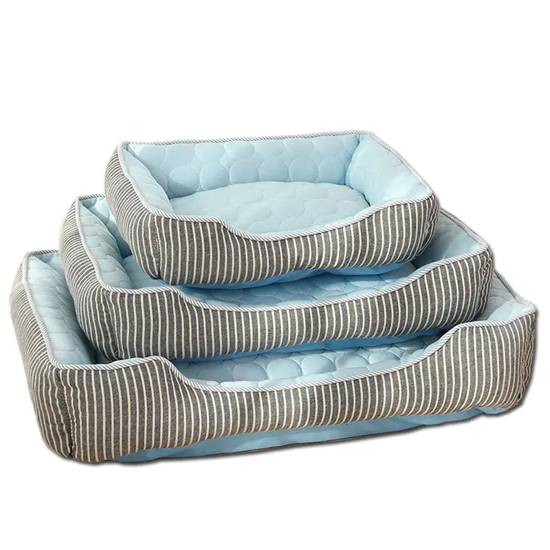 Летние товары для домашних животных, крутой конур, производители, оптовая продажа, Тедди, шелк, холодное ощущение, коврик для собак, Конура, охлаждающая кровать для домашних животных