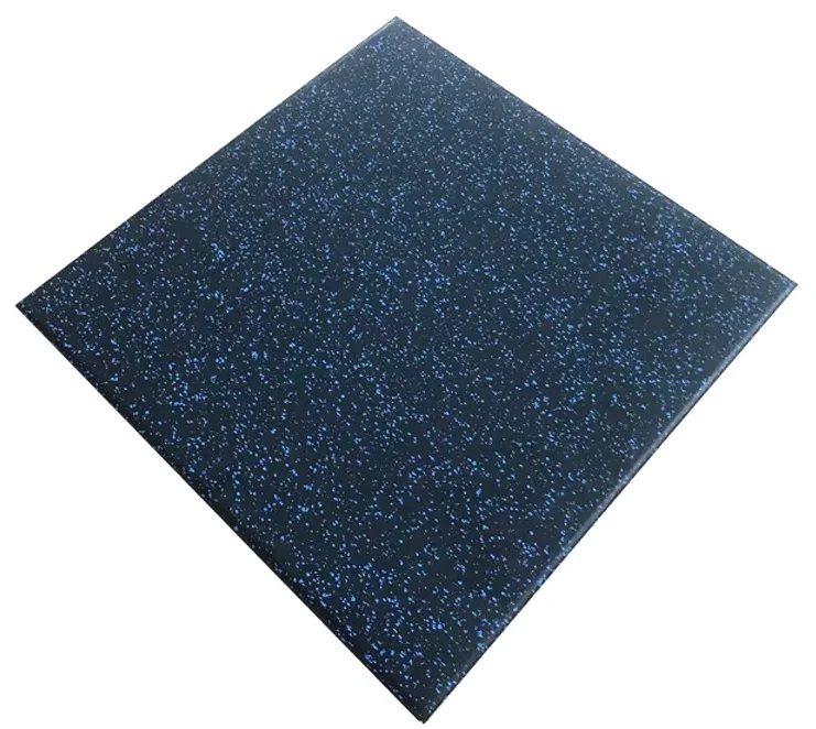Factory hot sales gym rubber flooring mat with water and fire resistant 500*500mm