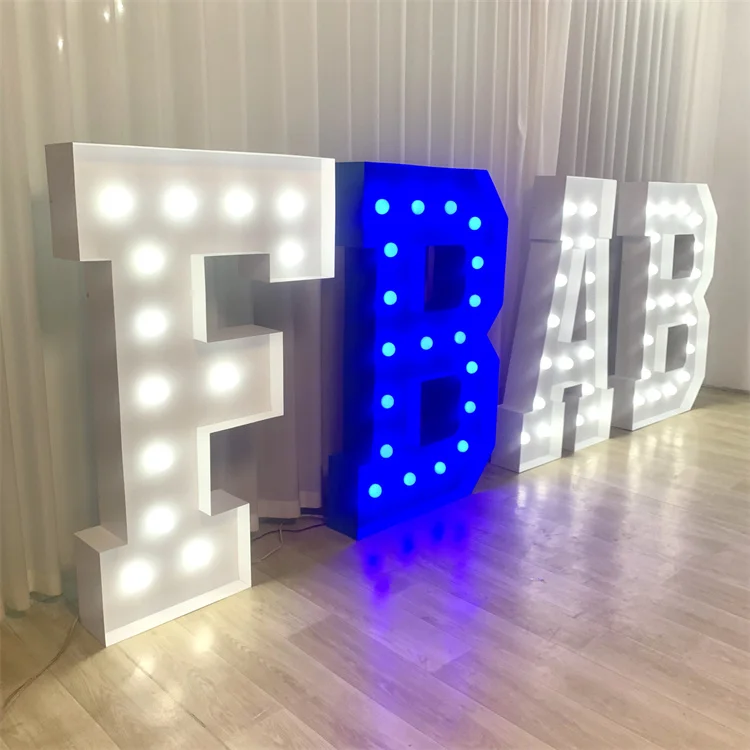 High Quality led letter lights numbers marquee letters wedding sign large 3ft/4ft/5ft light up numbers wedding decoration