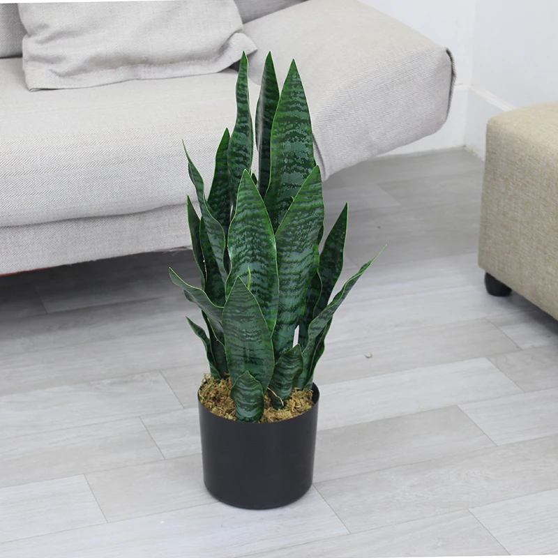 Искусственное растение sansevieria для украшения помещений оптом