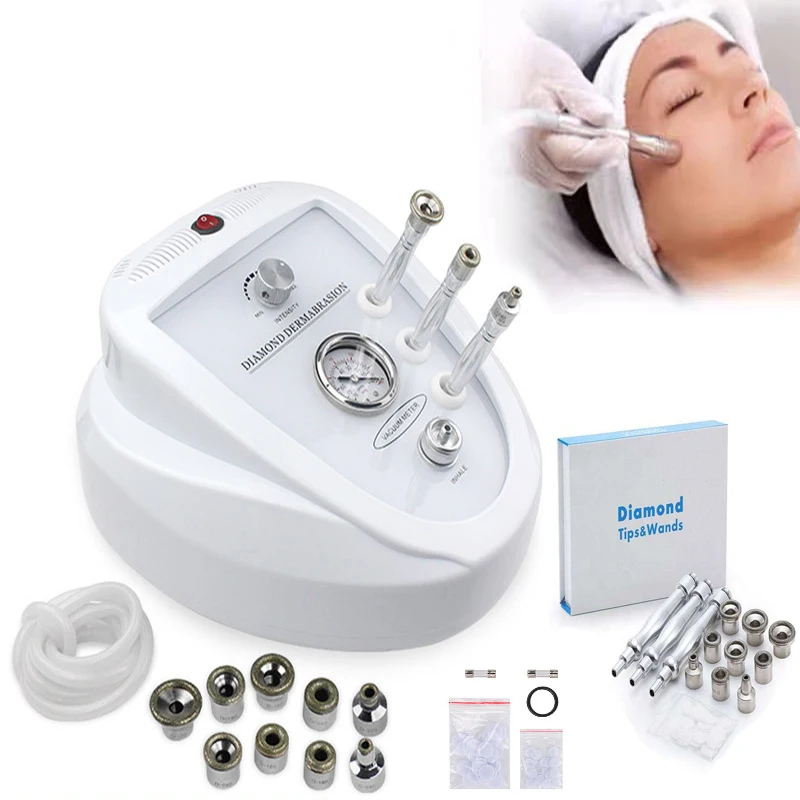 Professional Microcrystalline Dermabrasion Beauty Machine New Diamond for Face Nose Head Tightening UK Plug
