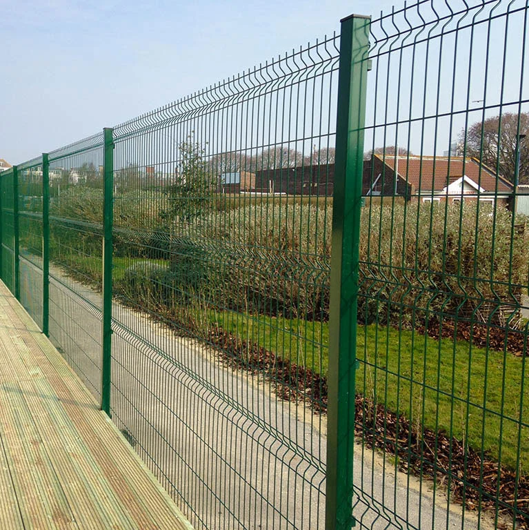 galvanized welded wire fence 3D triangle fence panel Guangzhou