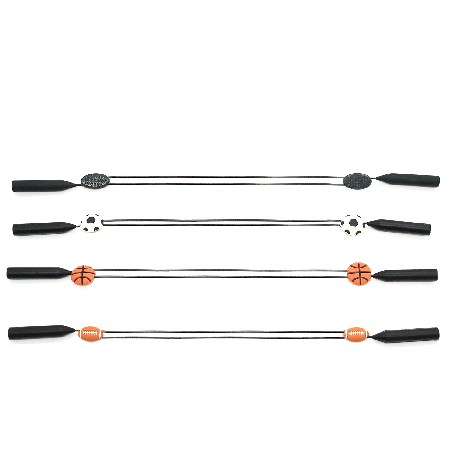 Adjustable Sports Anti Slip Sunglasses Glasses Cords  Silicone Eyeglasses Straps Glasses Ropes Band Holder