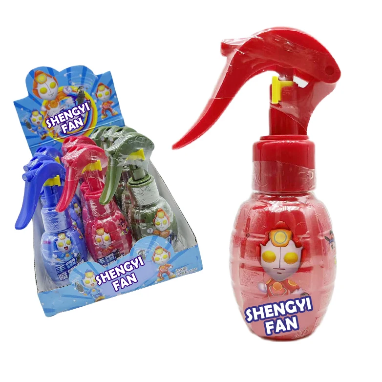 Preferential wholesale candy toys hot sale Grenade shape fruit sour liquid candy spray