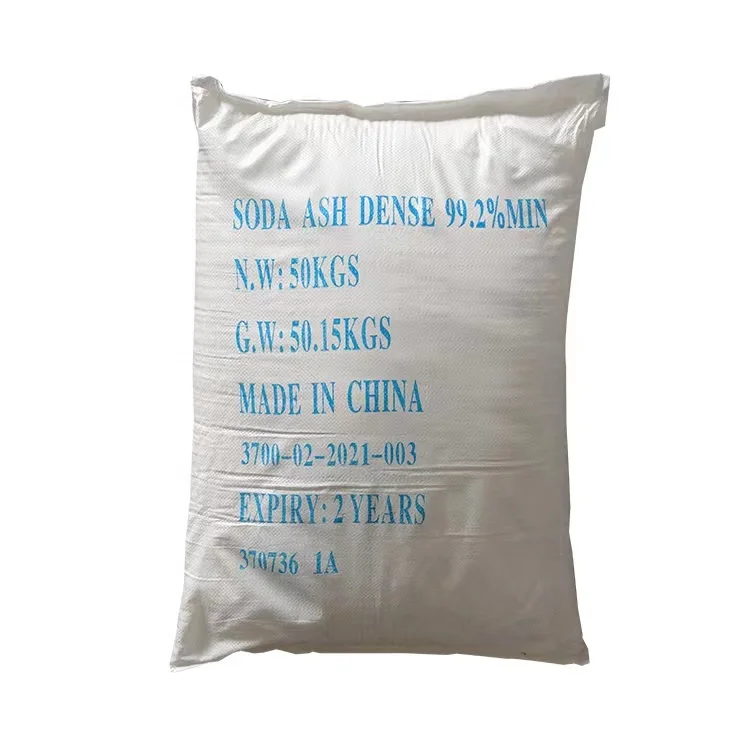 Sodium Carbonate Dense Soda Ash Manufacturers Bulk Prices Per Ton Na2CO3 99.2% Powder Ash Soda Light Dense Sodium Carbonate Anhy