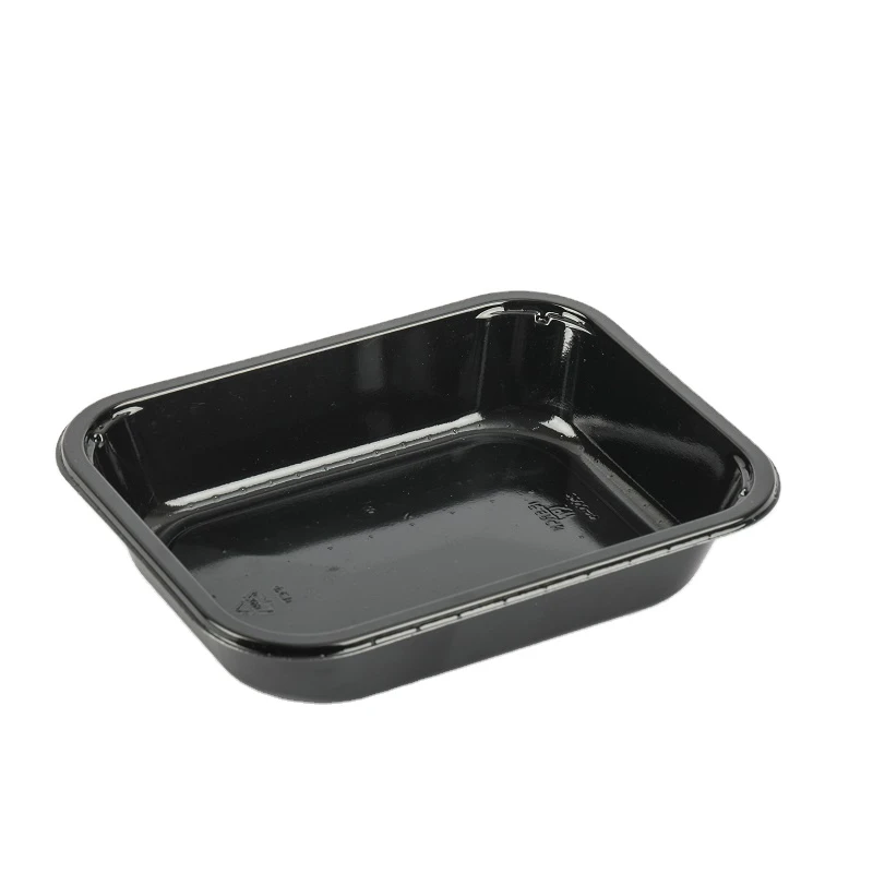 Microwave oven CPET high temperature baking plastic container lunch box packaging custom Plastic CPET food  tray