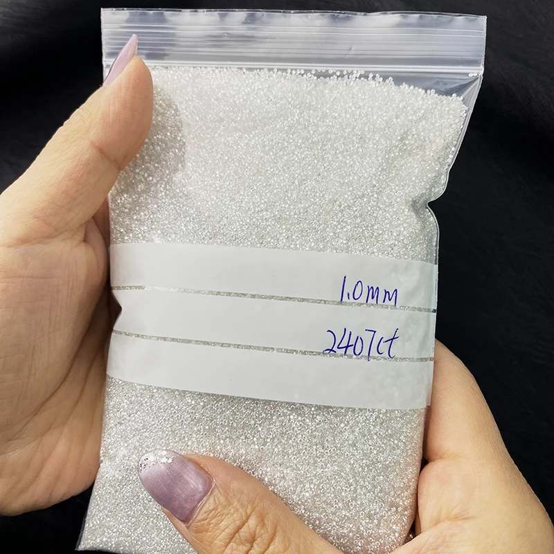 SICGEM 0.03 Karat 30pcs Per Carat 2mm D E F color Pure White VVS Clarity Cheap Melee Moissanite Diamond