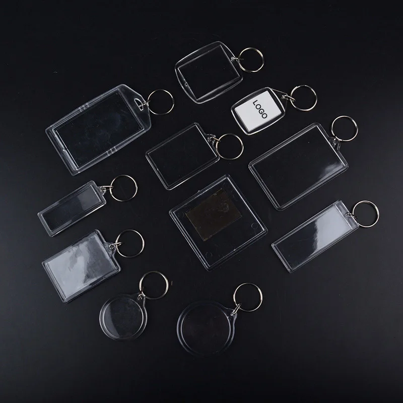 Wholesale Promotional Gifts Cute Personalized Blank Acrylic Keychain Custom Printed Company Logo Acrylic Keychain