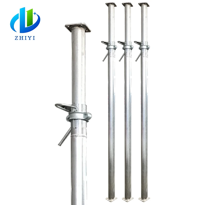 Factory  building telescopic hydraulic prop puntales galvanizados hot dip galvanization metal prop etais metallique