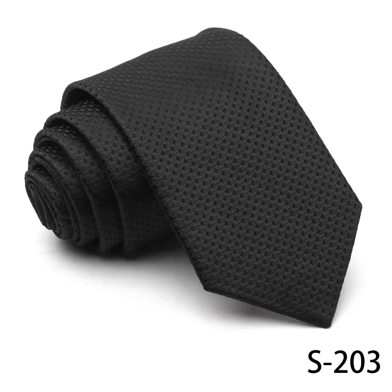 2024 Man fashion jacquard polyester woven tie hand-made black tie high quality hot sale gentlemen dot  tie