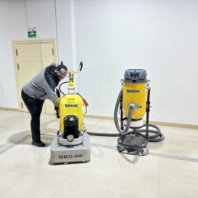 Hot Selling Manufacturer Sihok Concrete Floor Grinding Machine Floor Grinder Concrete Floor Grinder And Polisher 220v