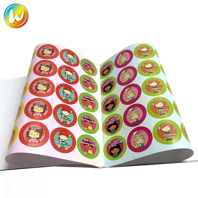 Yimi paper Educational Coloring Drawing Activity Reusable Sticker Book Blank For Kids Printing Children Busy with Sticker