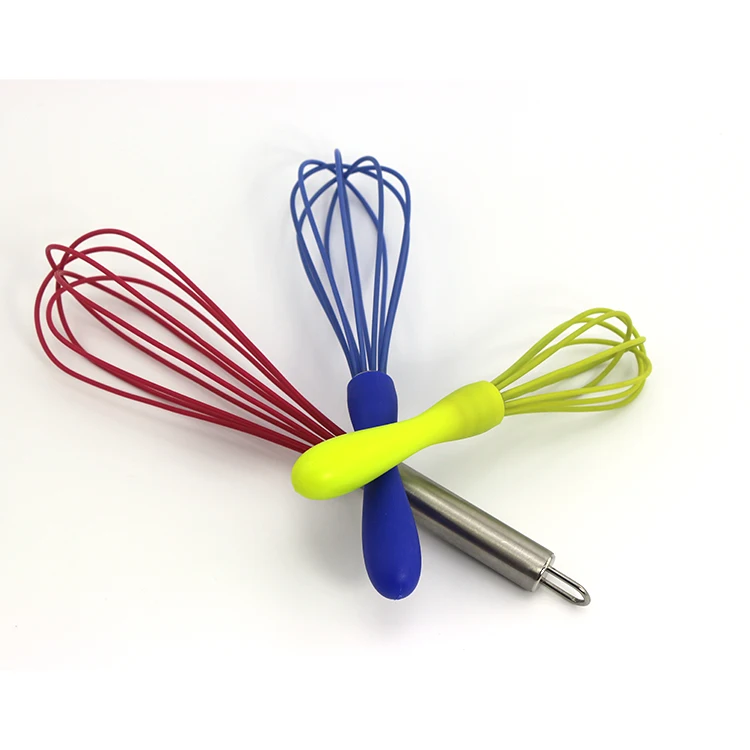 Coloful Bulk Whisk With Different Material Handle