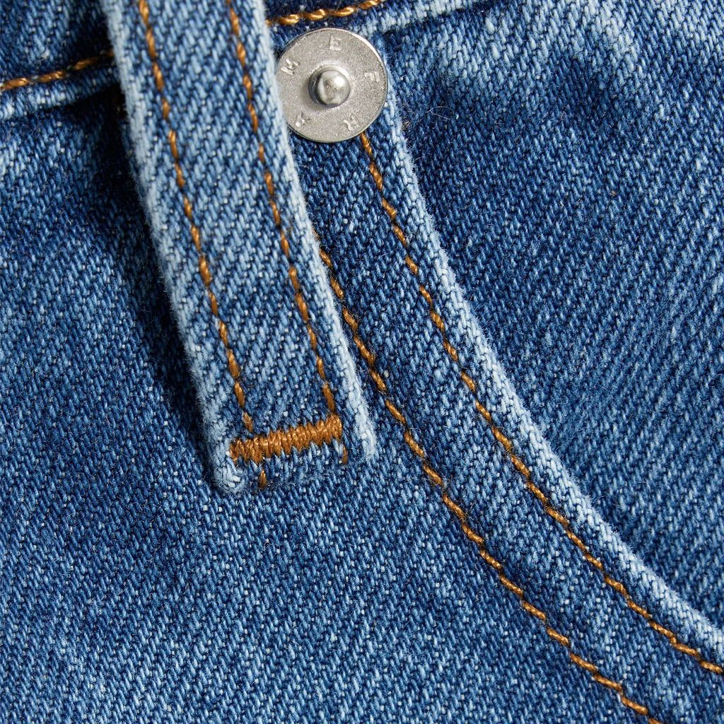 Wholesale custom button front casual plain long ruffle fishtail mermaid high waist ladies maxi fishtail denim skirt women