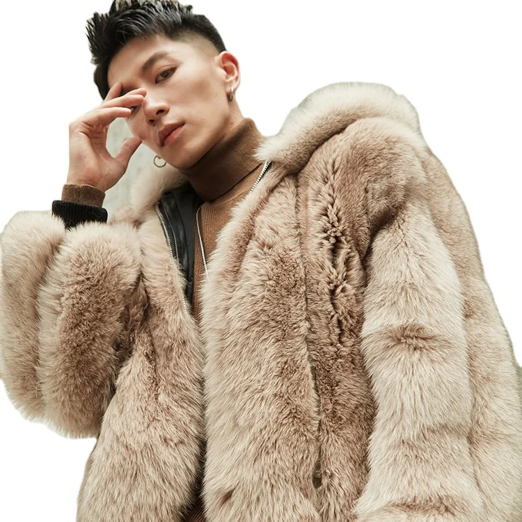 Норковые меховые сапожки средней высоты Зимняя мода новая мужская рубашка поло коричневый из меха черно-бурой лисицы термальное пальто и куртка