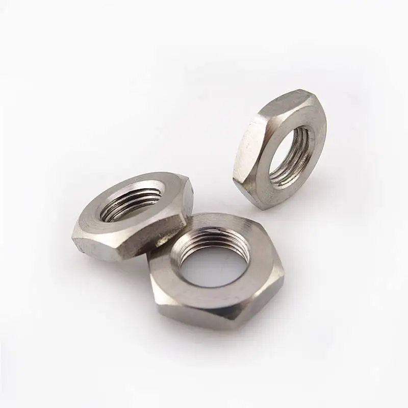 Gb6172.1 Din439,Ansi/Asme B18.2.2 Jis B11/1-93 Zinc or Stainless Steel Hex Thin Nut