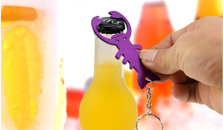 New Arrival Sublimation Coated Blank Custom aluminum Bottle Openers  Beer Bar Metal bottle opener keychain