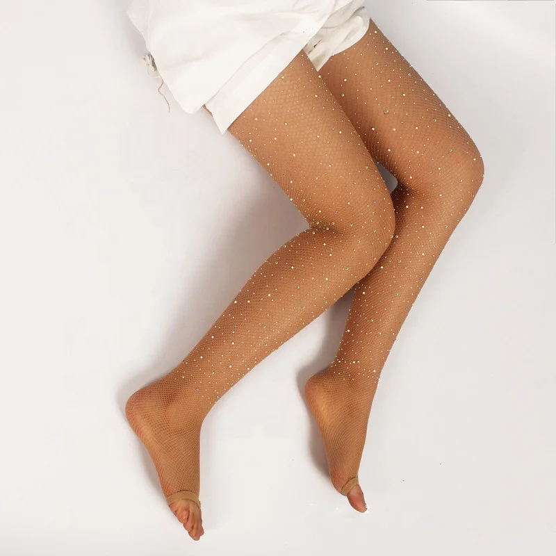 Ажурные чулки для латиноамериканских танцев, нейлоновые колготки с защитой от крючков, сексуальные танцевальные колготки, нижнее белье