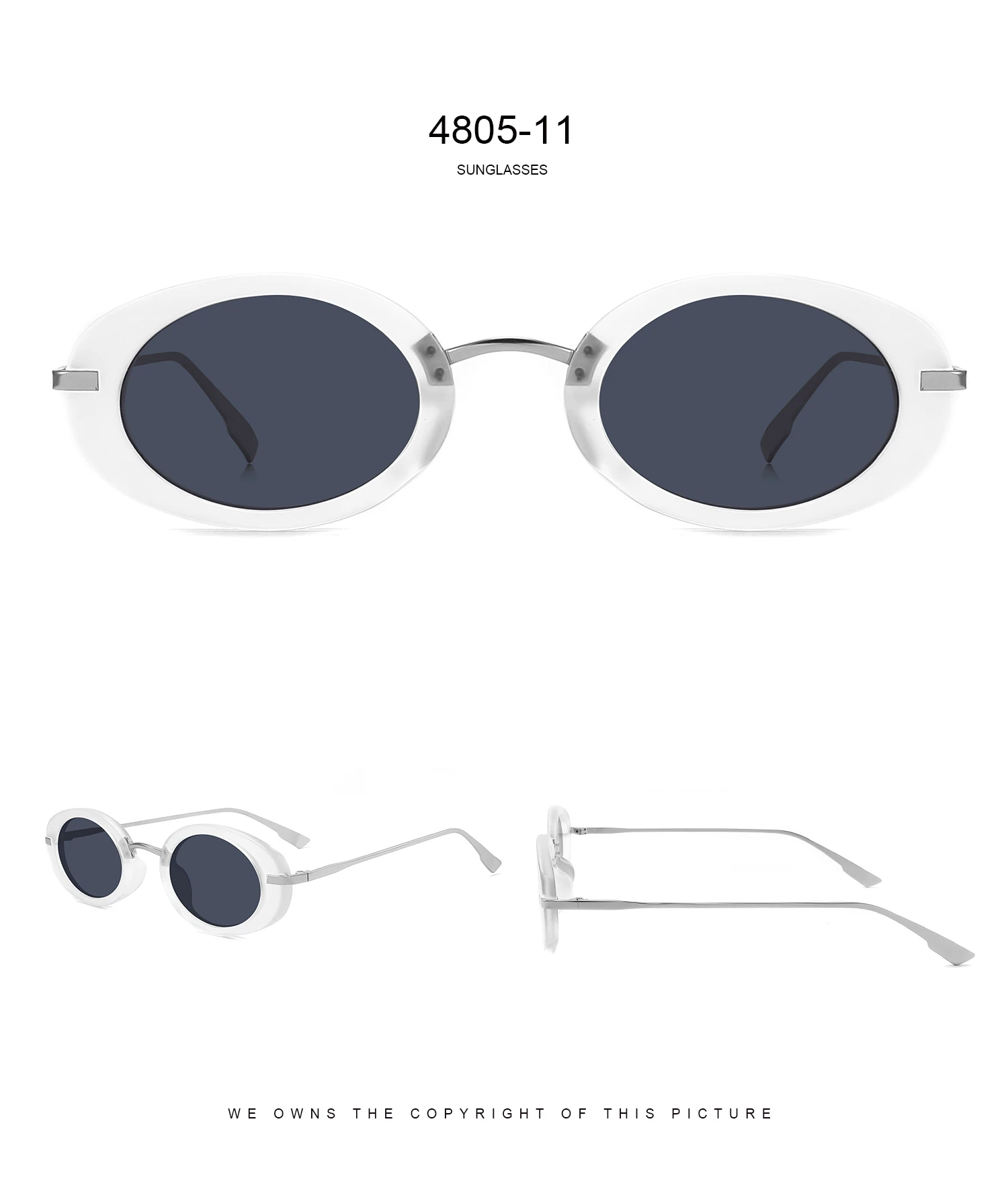 2024 Fashionable new vintage Women PC sunglasses custom logo Lightweight metal Stock Bulk sunglasses