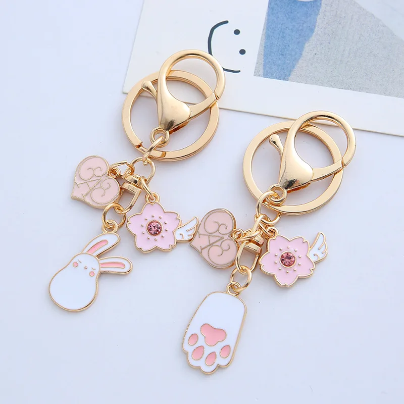 Turbo Led Kawaii Lighter Tassel Metal Car Designer Custom Keychain Ring Keychains Wholesale Charm Luxury