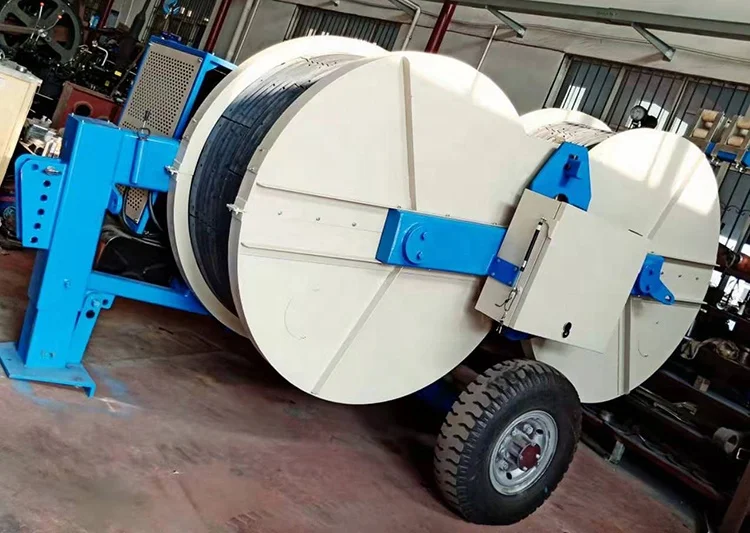 Continuous tension 2x40KN hydraulic tensioner machine for overhead line construction