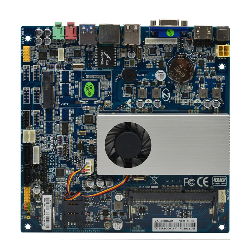 Ультратонкий процессор Intel 5-го поколения broadwell i5 -5300U 2,90 ГГц Mini ITX материнская плата