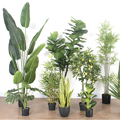 Wholesale fake green plant flower garden wedding decoration artificial plants for living room