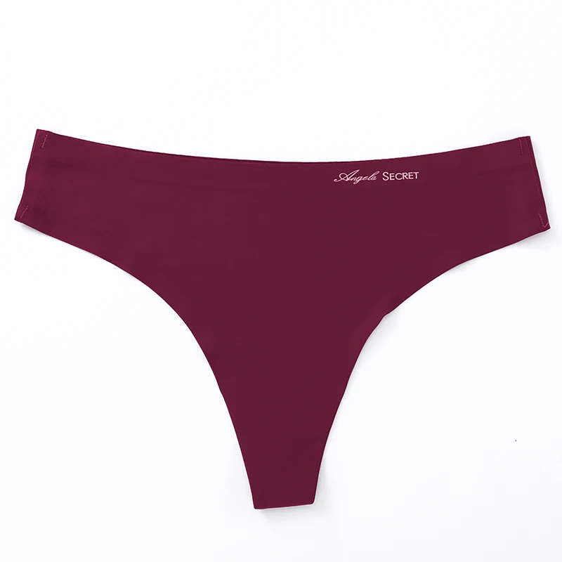 Женские трусы-плавки Трусы-стринги трусы сплошной цвет бесшовные DLM женское нижнее белье высокого качества равнина Ice Silk женские стринги