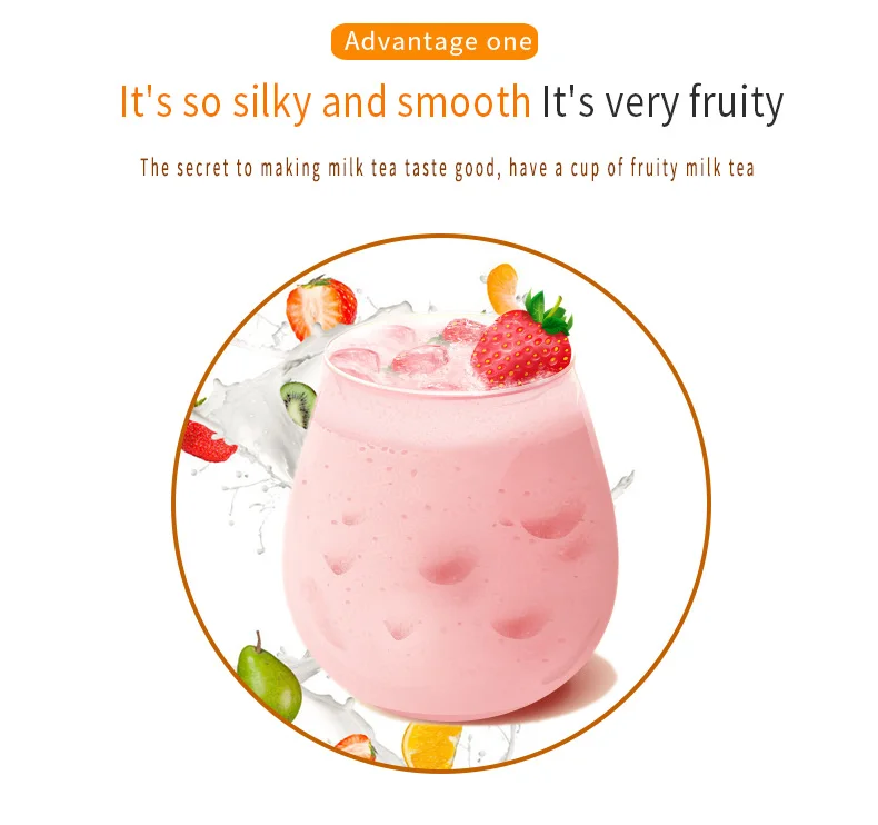 Doking популярный фруктовый ароматизатор порошковый растворимый напиток клубничный порошок для молочного чая