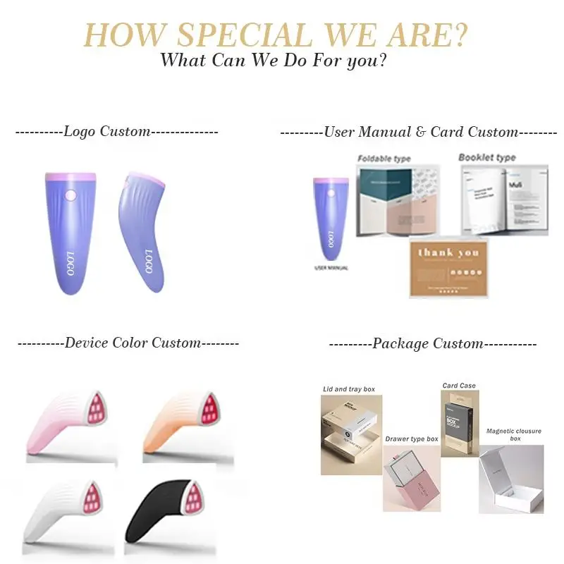 Home Use Beauty Skincare Portable 3 Minute Pimple Acne Spot Treatment Face Wand Led Red & Blue Face Light Therapy Beauty Device