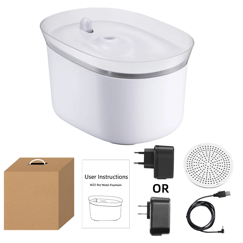 Pet Water Purifier Fountain Filter Feeder Dispenser Automatic for Dog Cat