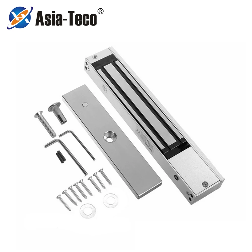 280kg 12V Single Door Electric Magnetic Electromagnetic Lock With Mortise Mount  600lbs Holding Force for Access Control