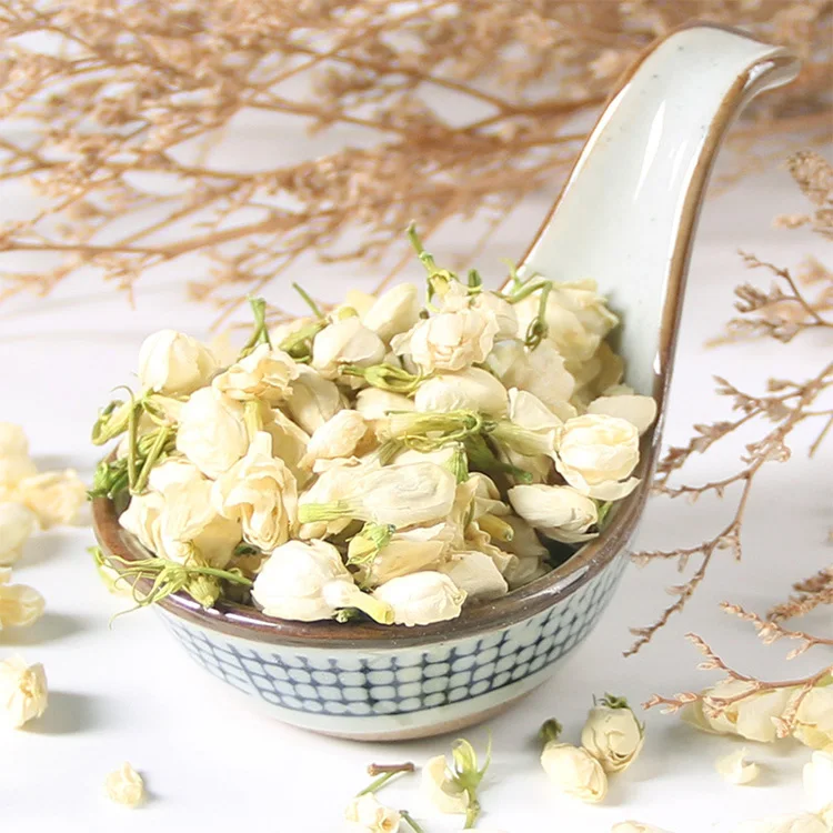 Оптовая продажа, чай с ароматом сушеных жасминовых бутонов, натуральный нетоксичный жасминовый чай без ГМО