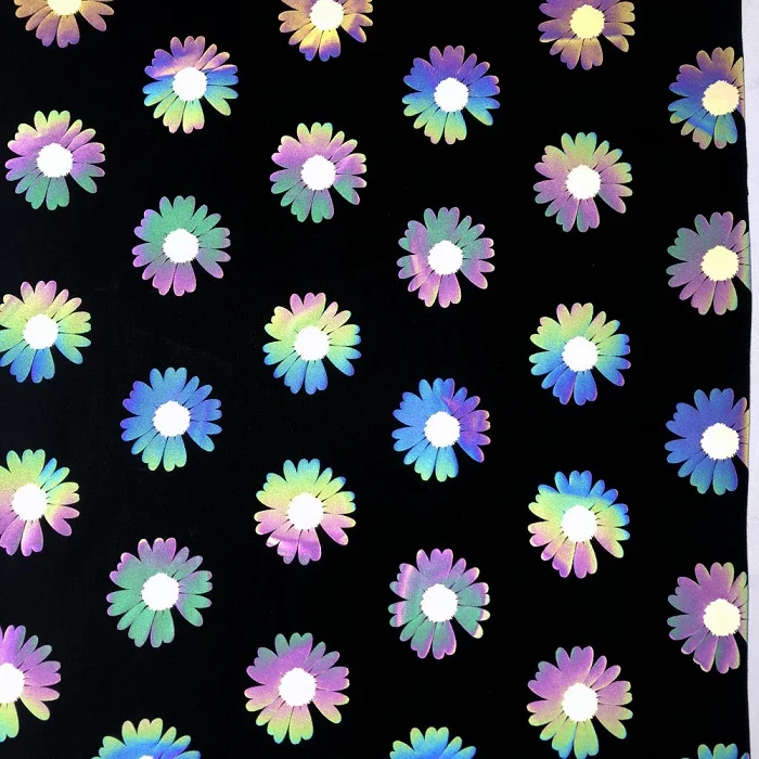 rainbow reflective fabric