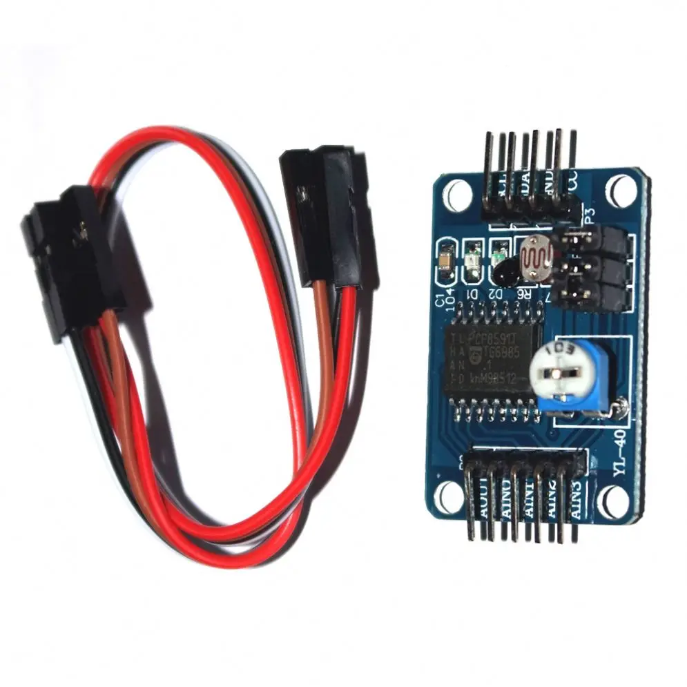  1 шт. PCF8591 модуль AD / DA конвертер аналоговый в цифровой/цифровой-аналоговый преобразователя для с кабелем