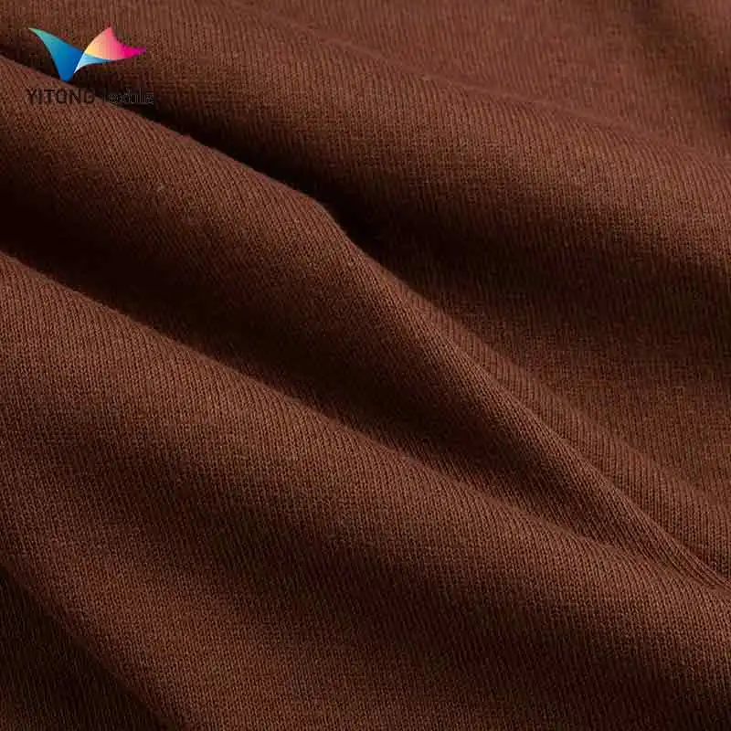 Free Sample 190 gsm Cotton Fabric Cotton Plain Jersey Fabric 100% Cotton Fabric for Hoodie