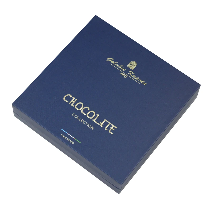 Custom Handmade Paper Cardboard Empty Chocolate Box Bar Gift Packaging Chocolate Box For Candy with Divider Inserts
