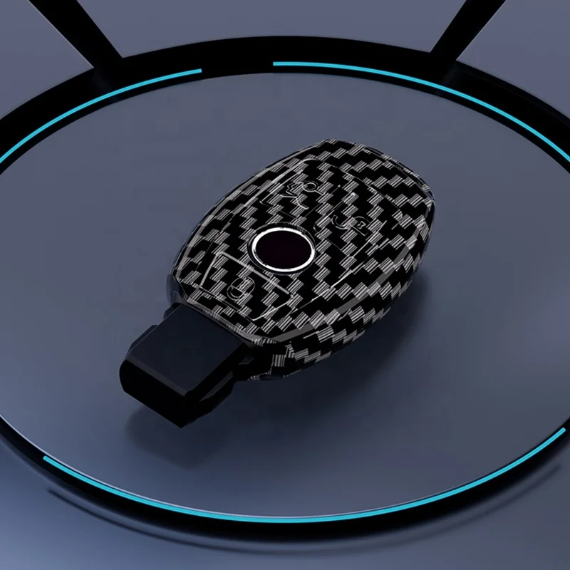 ABS Carbon Fiber Car Key Case Cover Fob For Mercedes Benz A C E S Class W204 W205 W212 W213 W176 GLC CLA AMG W177 Accessories